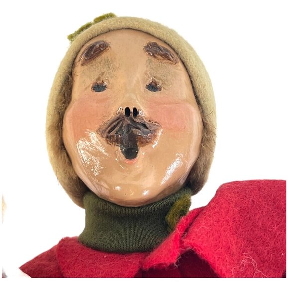 Byers Choice Caroler Man Holding Sheet Music Accordion Signed Limited Edition - Picture 2 of 12